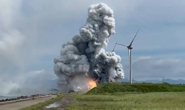 لحظة انفجار الصاروخ 