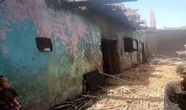 قرية برخيل تحترق.. النيران تلتهم المنازل والأهالي يطالبون بتدخل عاجل