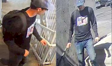 مكتب التحقيقات الفيدرالي يوثق لحظة قفز المشتبه به من سطح مبنى